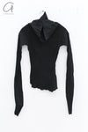 marc le bihan turtleneck long sleeve top 26950 E23 black